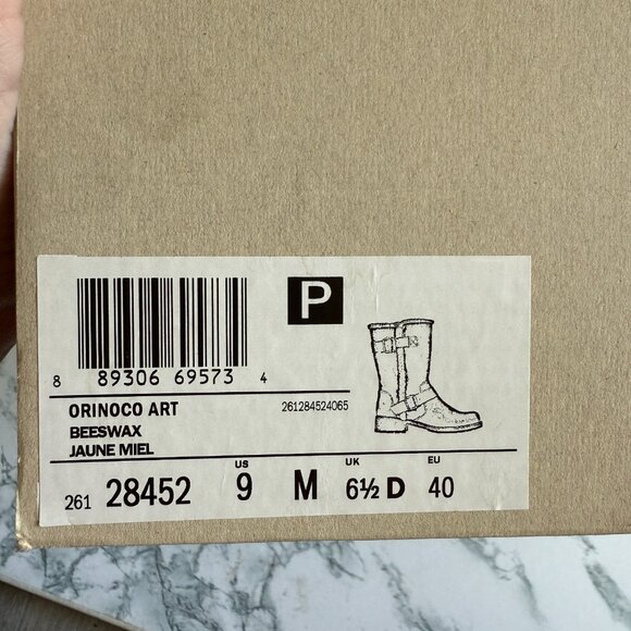 Clarks Women 9 Orinoco Art Boot Winter Shearling Lined Brown Leather Mid Calf - Picture 7 of 7